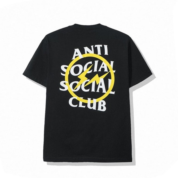 Anti Social Social Club X Fragment Yellow Bolt - Picture 2 of 5
